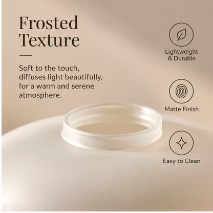 PULMORY mushroom vase frosted texture matte finish opening detail